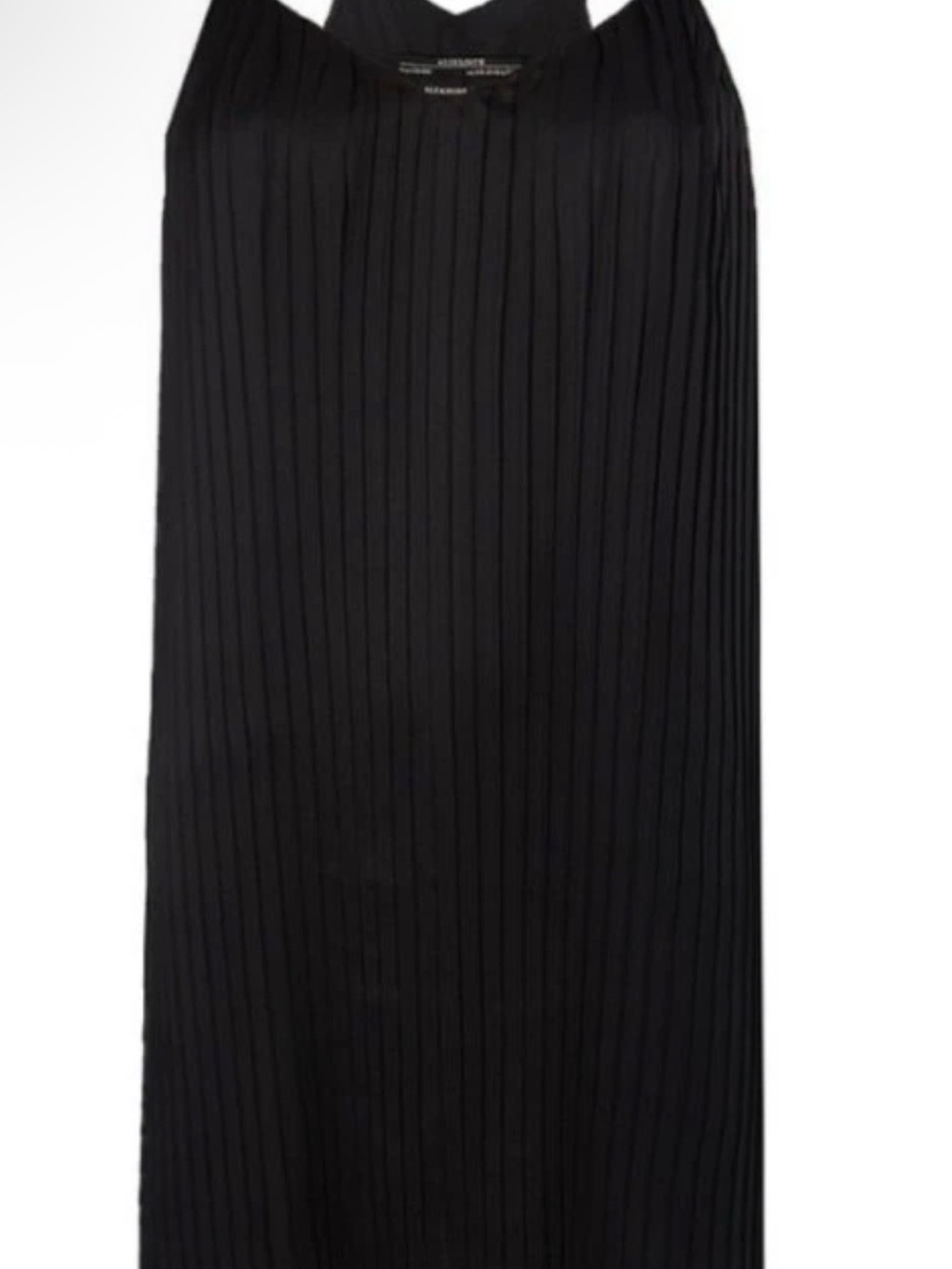 All saints Black Pleated Dress- Women Open Sides Size 10